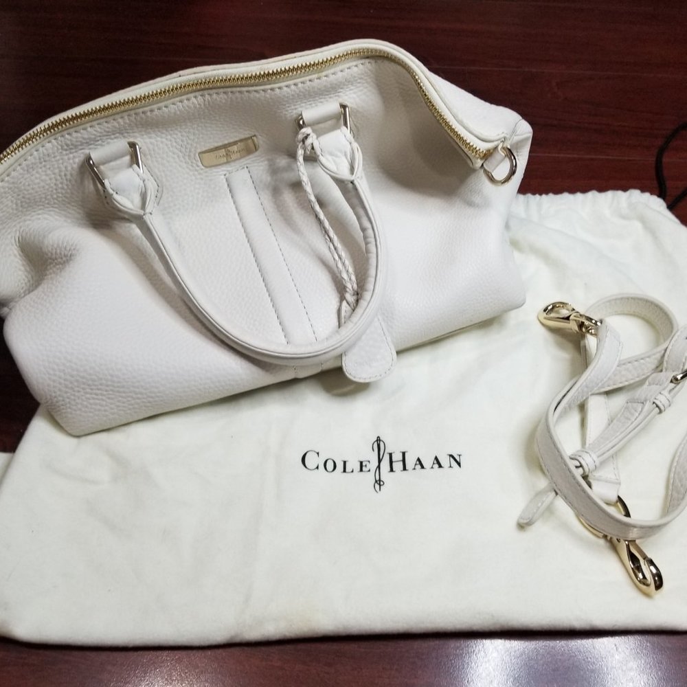 Cole Haan White Leather Purse